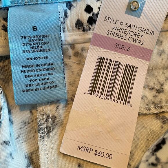 PROSECCO Abstract Pattern Pants Size 6. NWT - Picture 7 of 8